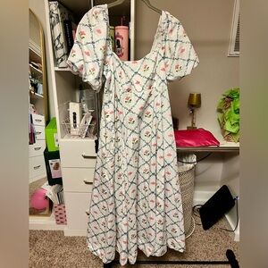 Hill House Pink Flutter Sleeve Sundress